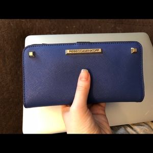 Rebecca Minkoff blue wallet/clutch - barely used